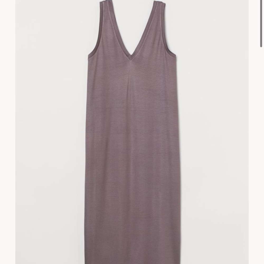 V-neck jersey dress